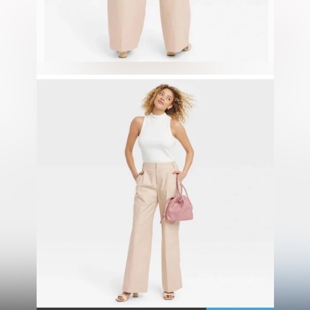 A New Day Wide Leg Khakis Size 16